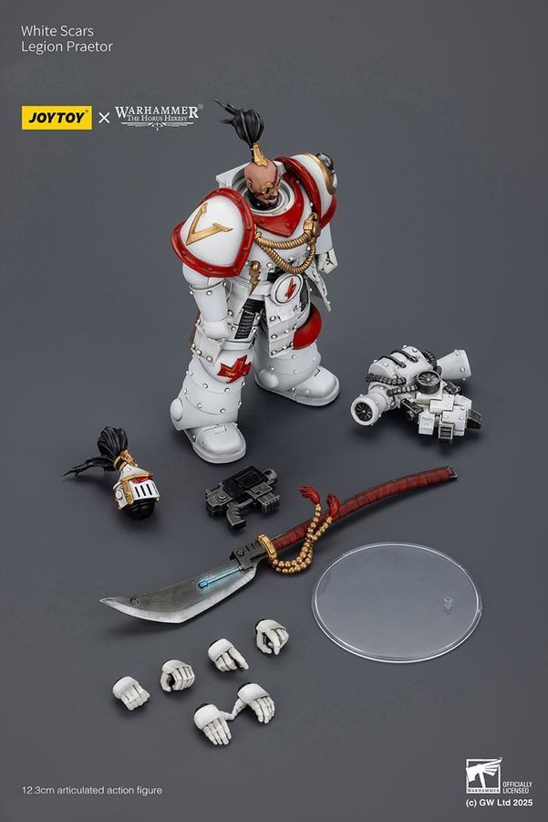 Фігурка з гри Warhammer 40k, Претор Легіону загону термінаторів Білих Шрамів, JOYTOY, рухома, 12,3 см (WHR 0181)