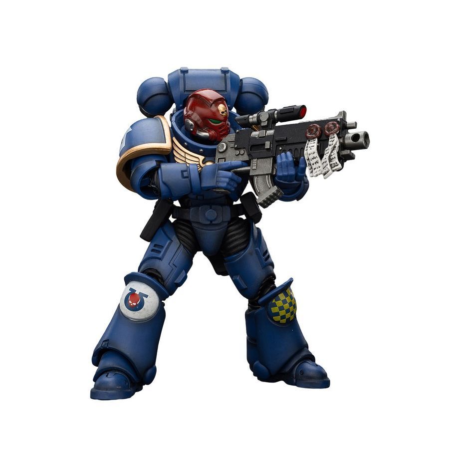 Фигурка из игры Warhammer 40k, Ультрамарины Герой Ордена Брат Ветеран Сержант Кастор, JOYTOY, подвижная, 11,7 см (WHR 0134)