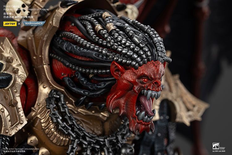 Фігурка з гри Warhammer 40k, Пожирачі Світів Ангрон Демон Прімарх Кхорна, JOYTOY, рухома, 38 см (WHR 0135)