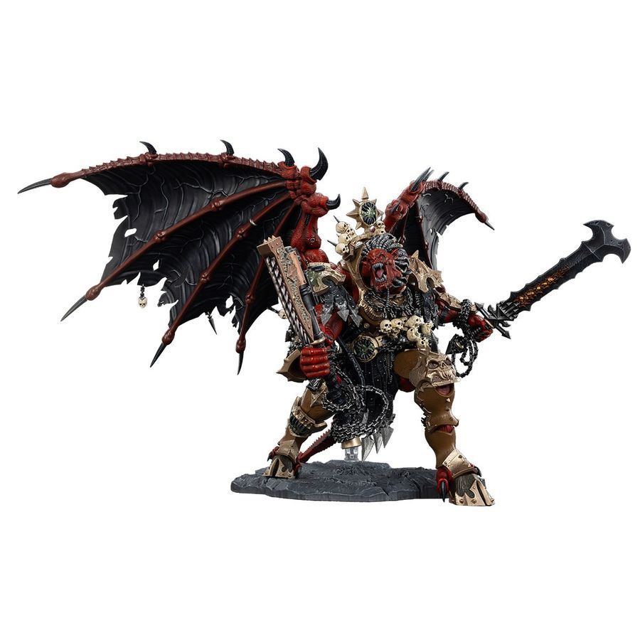Фігурка з гри Warhammer 40k, Пожирачі Світів Ангрон Демон Прімарх Кхорна, JOYTOY, рухома, 38 см (WHR 0135)