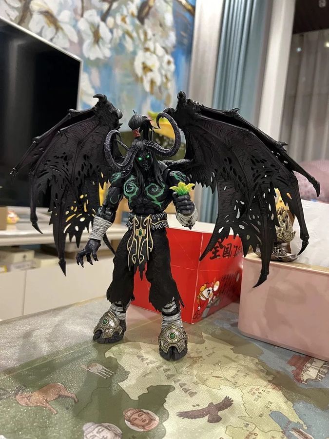 Фігурка World of Warcraft, Варкрафт Іллідан Лють Бурі в демонічній формі, Illidan, рухомий, 25 см (WC 0024)