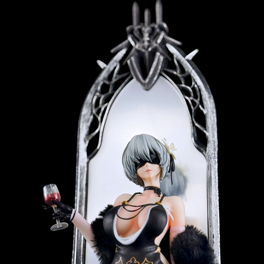 Аниме фигурка NieR: Automata Yorha No.2 Type B, Йорха ТуБи в платье возле зеркала, 63 см (NRA 0025)