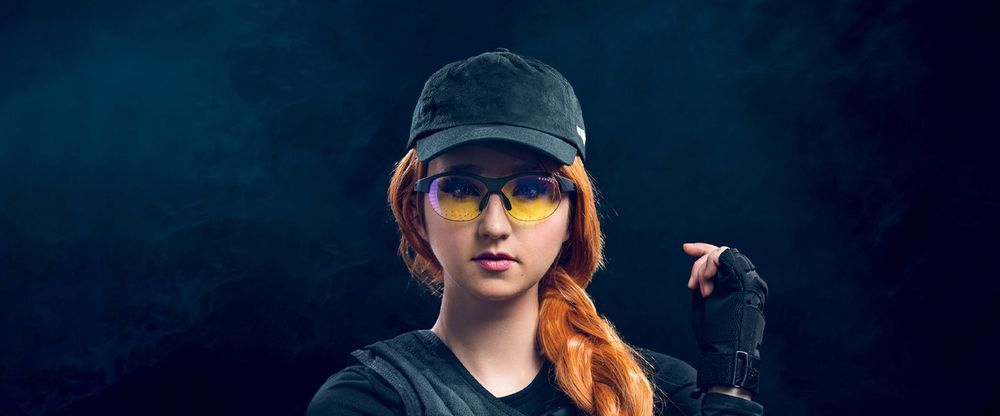 Компьютерные очки для геймеров Gunnar, 6-Siege Ash Edition, Onyx, Amber React, White (ASH-00101)