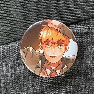 Значок аніме Моб Психо 100 - Mob Psycho 100, діаметр 58 мм, (ZNMPS 0002)