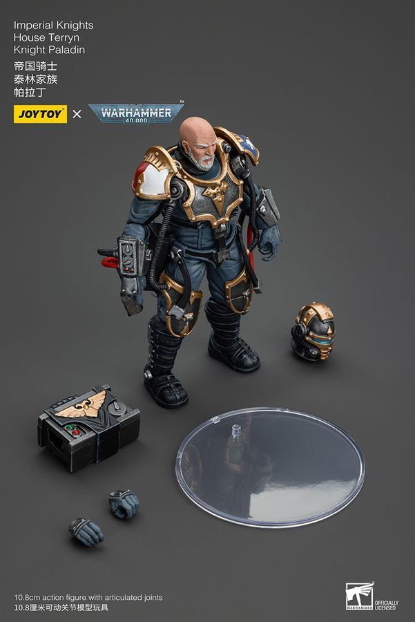 Фигурка из игры Warhammer 40k, Имперские рыцари Дом Террин Рыцарь Паладин, JOYTOY, подвижная, 53,7 см (WHR 0137)