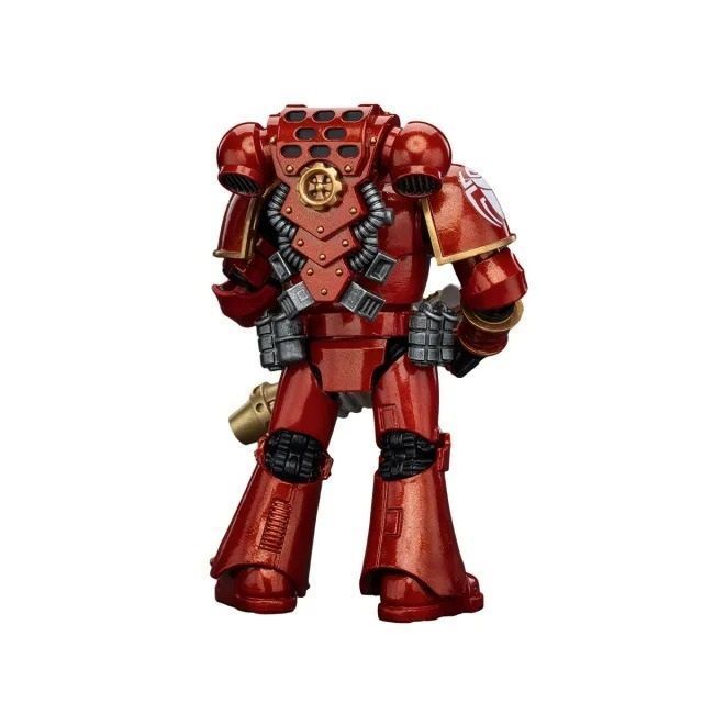 Фигурка из игры Warhammer 40k, Легионер Тысячи Сынов с огнеметом, JOYTOY, подвижная, 12 см (WHR 0098)