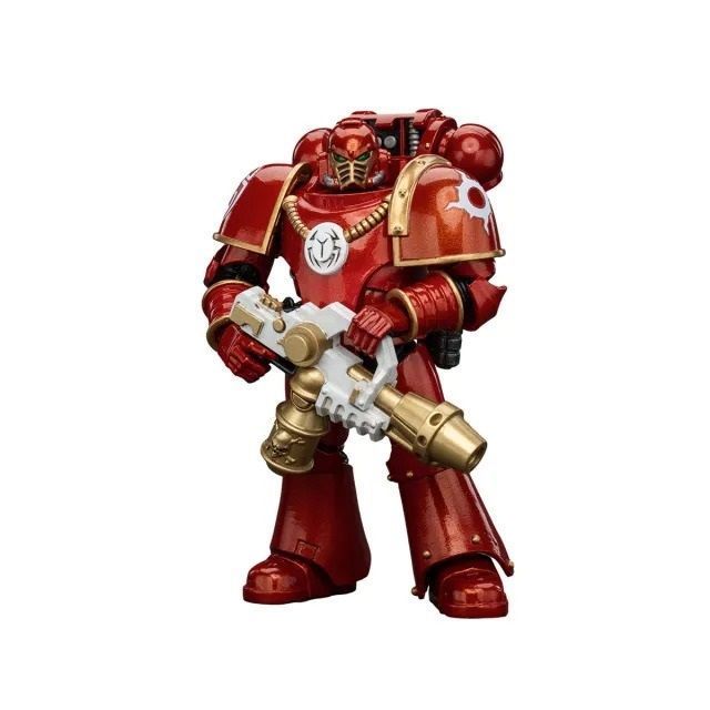 Фигурка из игры Warhammer 40k, Легионер Тысячи Сынов с огнеметом, JOYTOY, подвижная, 12 см (WHR 0098)