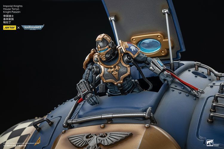 Фигурка из игры Warhammer 40k, Имперские рыцари Дом Террин Рыцарь Паладин, JOYTOY, подвижная, 53,7 см (WHR 0137)