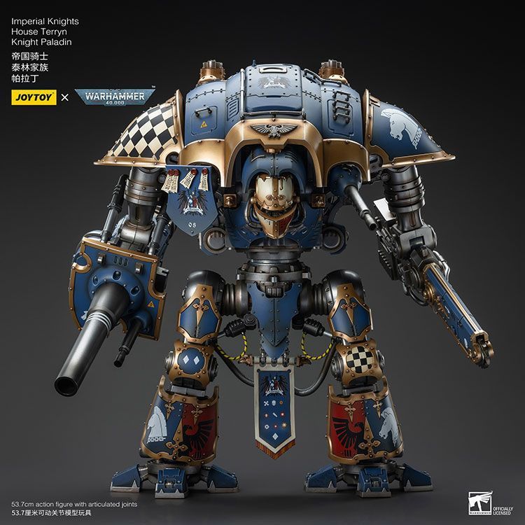 Фигурка из игры Warhammer 40k, Имперские рыцари Дом Террин Рыцарь Паладин, JOYTOY, подвижная, 53,7 см (WHR 0137)