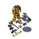 Фигурка из игры Warhammer 40k, Имперские Кулаки, Сержант с громовым молотом, JOYTOY, подвижная, 12,5 см (WHR 0009)