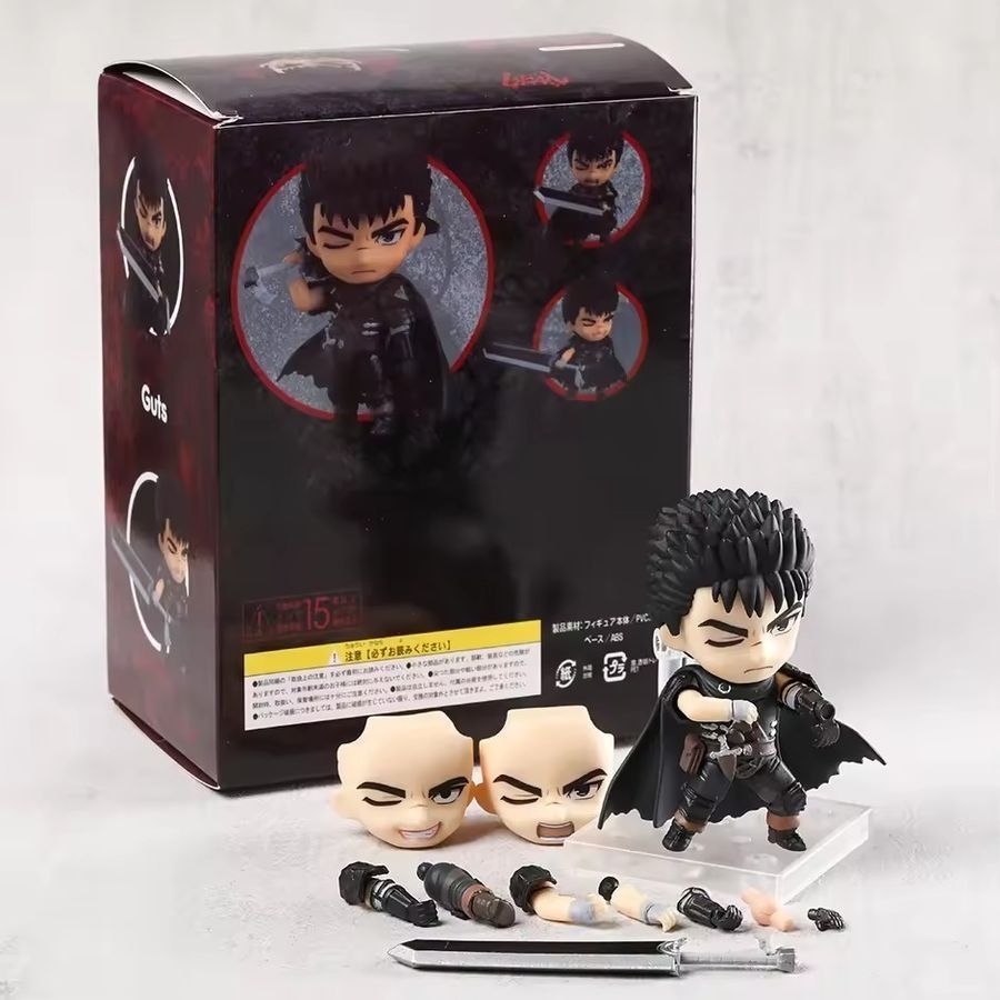 Аниме фигурка нендороид Berserk, Берсерк Guts Гатс, подвижная, 9 см (BRK 0008)