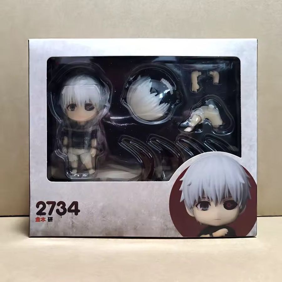 Аниме фигурка нендороид Токийский Гуль, Tokyo Ghoul Кэн Канэки, Ken Kaneki 2734, подвижный, 10 см (TG 0021)