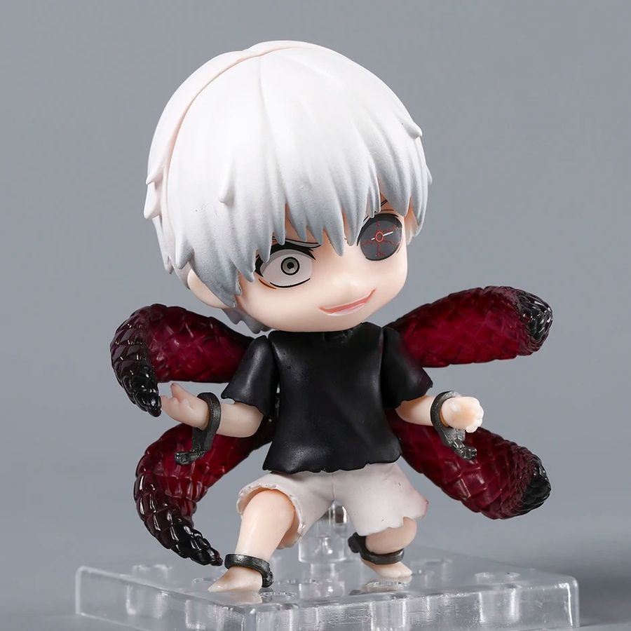 Аниме фигурка нендороид Токийский Гуль, Tokyo Ghoul Кэн Канэки, Ken Kaneki 2734, подвижный, 10 см (TG 0021)