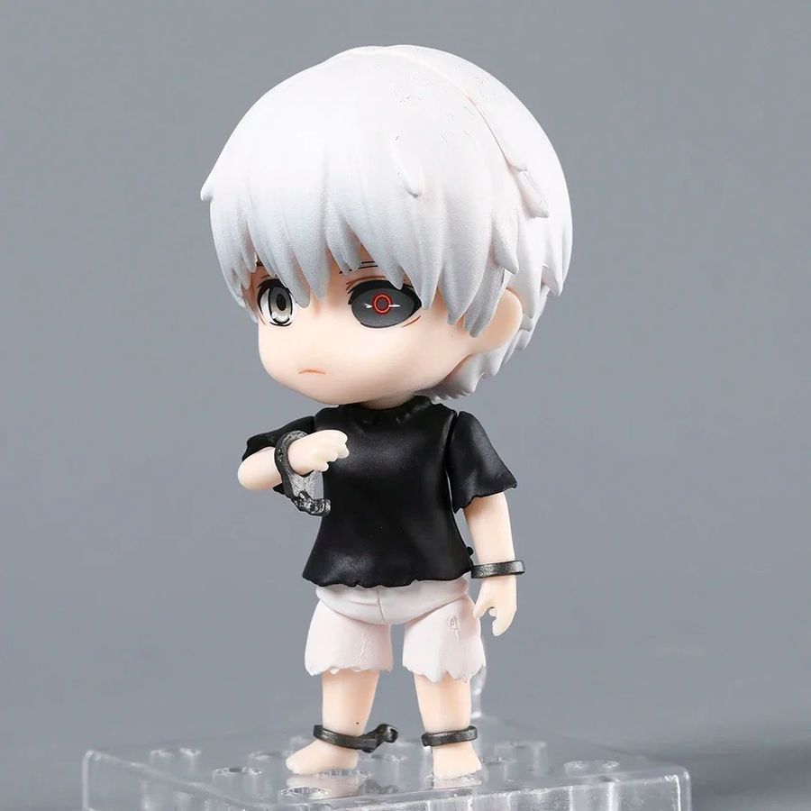 Аниме фигурка нендороид Токийский Гуль, Tokyo Ghoul Кэн Канэки, Ken Kaneki 2734, подвижный, 10 см (TG 0021)