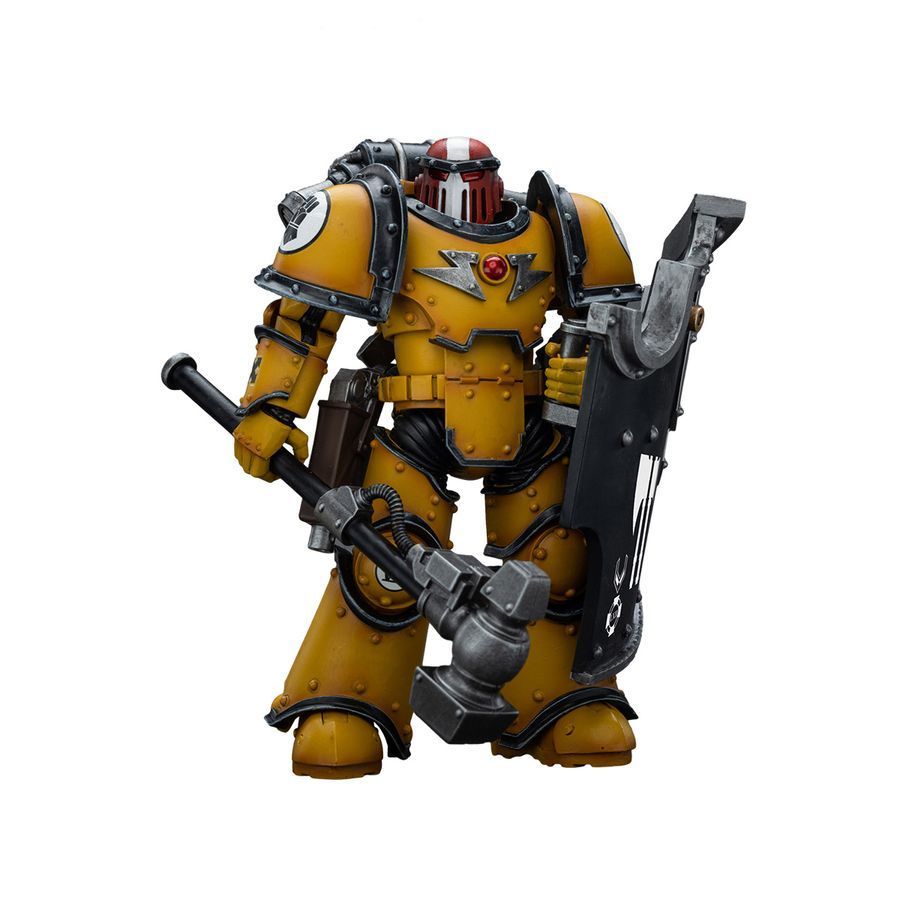 Фигурка из игры Warhammer 40k, Имперские Кулаки, Сержант с громовым молотом, JOYTOY, подвижная, 12,5 см (WHR 0009)