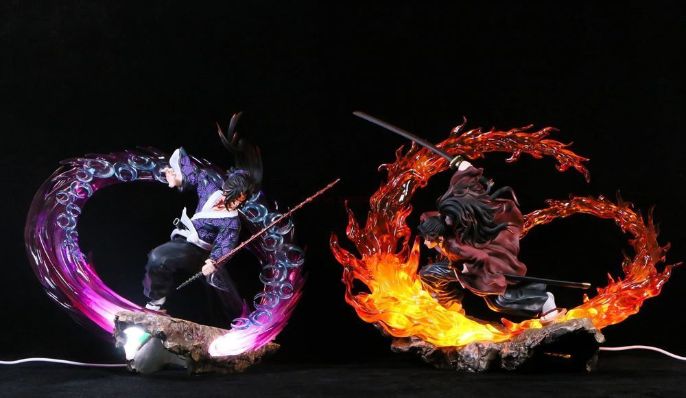 Аніме фігурка Demon Slayer Клинок розсікаючий демонів Tsugikuni Yoriichi, Еріїчі Цугікуні, з підсвічуванням, 29 см (BDD 0106)