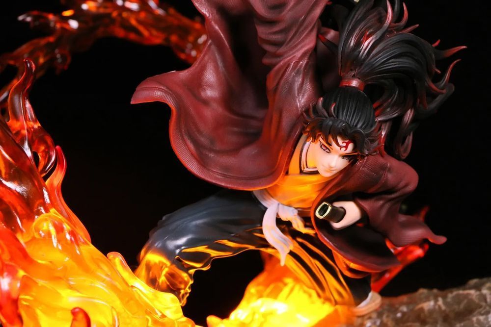 Аніме фігурка Demon Slayer Клинок розсікаючий демонів Tsugikuni Yoriichi, Еріїчі Цугікуні, з підсвічуванням, 29 см (BDD 0106)