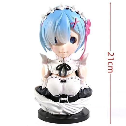 Аниме фигурка бюст Re Zero Жизнь с нуля Rem Рэм, с эффектом "следящих глаз", 21 см (RZR 0021)