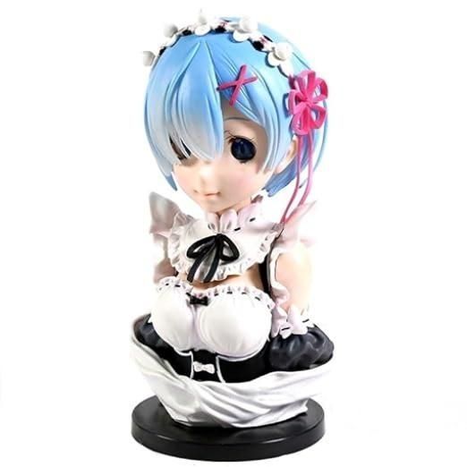 Аниме фигурка бюст Re Zero Жизнь с нуля Rem Рэм, с эффектом "следящих глаз", 21 см (RZR 0021)