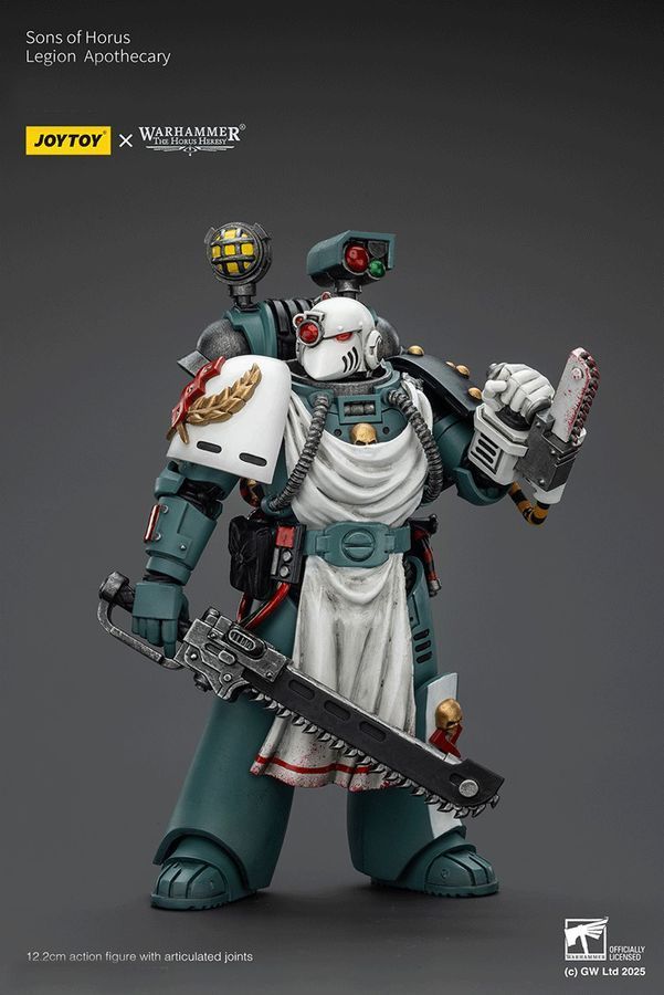 Фигурка из игры Warhammer 40k, Сыны Хоруса Медик легиона, JOYTOY, подвижная, 12,2 см (WHR 0204)