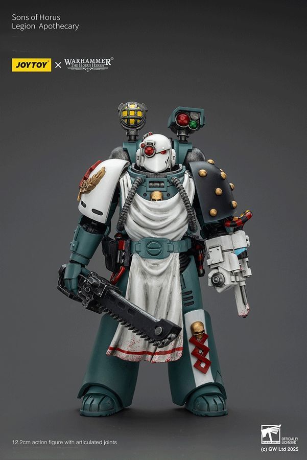Фигурка из игры Warhammer 40k, Сыны Хоруса Медик легиона, JOYTOY, подвижная, 12,2 см (WHR 0204)