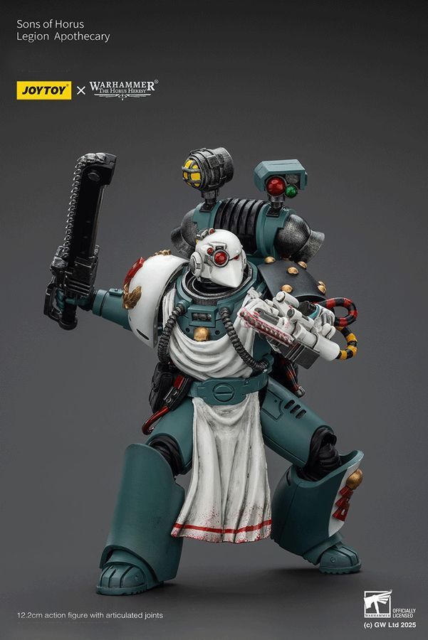 Фигурка из игры Warhammer 40k, Сыны Хоруса Медик легиона, JOYTOY, подвижная, 12,2 см (WHR 0204)