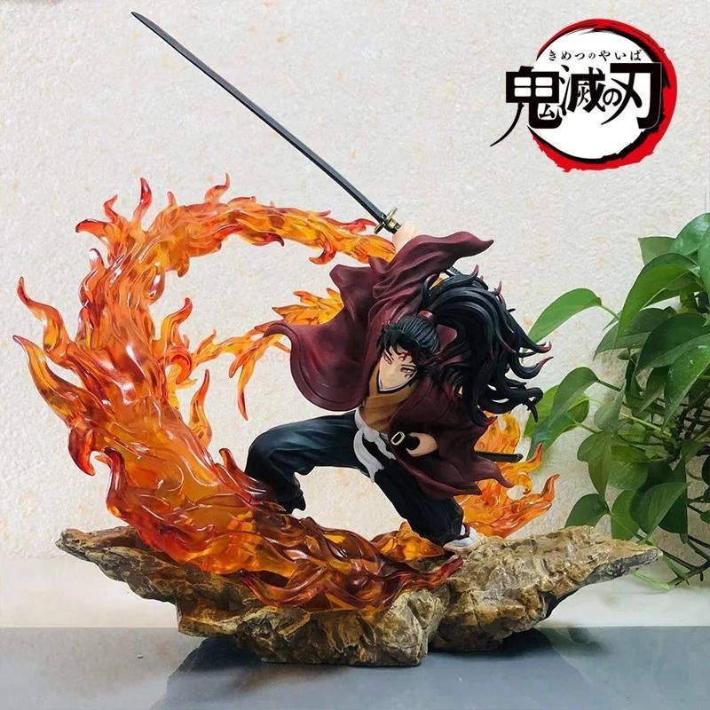 Аніме фігурка Demon Slayer Клинок розсікаючий демонів Tsugikuni Yoriichi, Еріїчі Цугікуні, з підсвічуванням, 29 см (BDD 0106)
