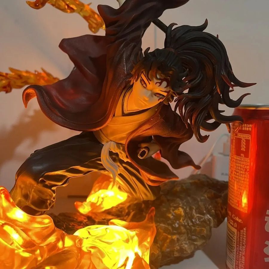 Аніме фігурка Demon Slayer Клинок розсікаючий демонів Tsugikuni Yoriichi, Еріїчі Цугікуні, з підсвічуванням, 29 см (BDD 0106)