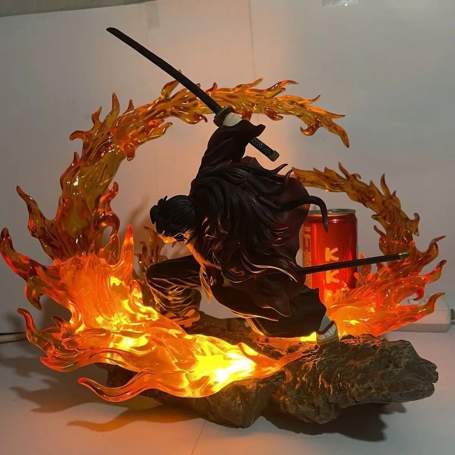 Аніме фігурка Demon Slayer Клинок розсікаючий демонів Tsugikuni Yoriichi, Еріїчі Цугікуні, з підсвічуванням, 29 см (BDD 0106)