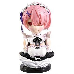 Аниме фигурка бюст Re Zero Жизнь с нуля Ram Рам, с эффектом "следящих глаз", 21 см (RZR 0022)