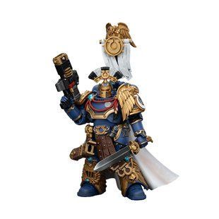 Фігурка з гри Warhammer 40k, Претор Легіону Ультрамаринів з силовим мечем і Вовкитовим Серпентом, JOYTOY, рухома, 13,6 см (WHR 0139)
