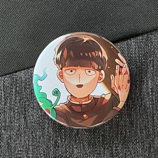 Значок аніме Моб Психо 100 - Mob Psycho 100, діаметр 58 мм, (ZNMPS 0004)
