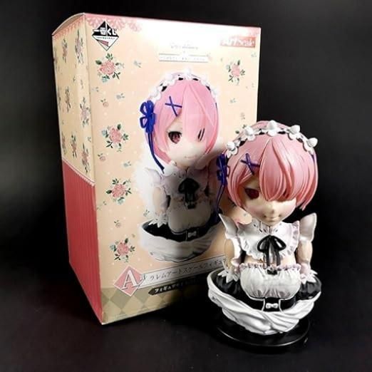 Аниме фигурка бюст Re Zero Жизнь с нуля Ram Рам, с эффектом "следящих глаз", 21 см (RZR 0022)