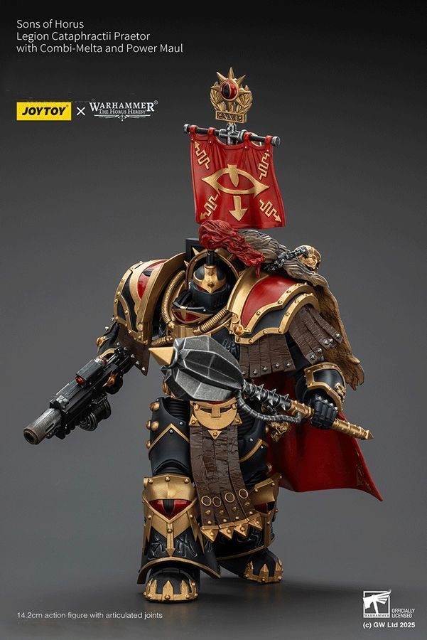 Фигурка из игры Warhammer 40k, Сыны Хоруса Претор-катафракт, JOYTOY, подвижная, 14,2 см (WHR 0205)