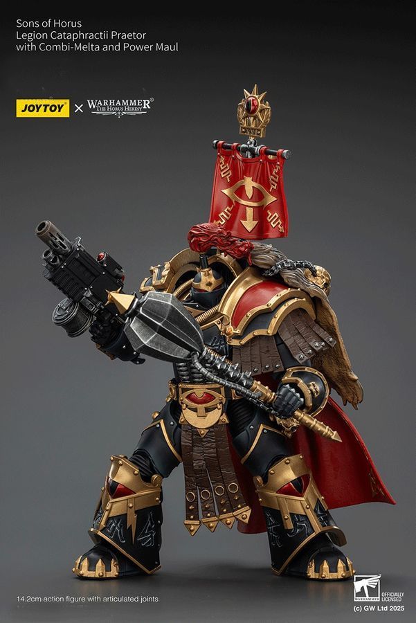 Фигурка из игры Warhammer 40k, Сыны Хоруса Претор-катафракт, JOYTOY, подвижная, 14,2 см (WHR 0205)