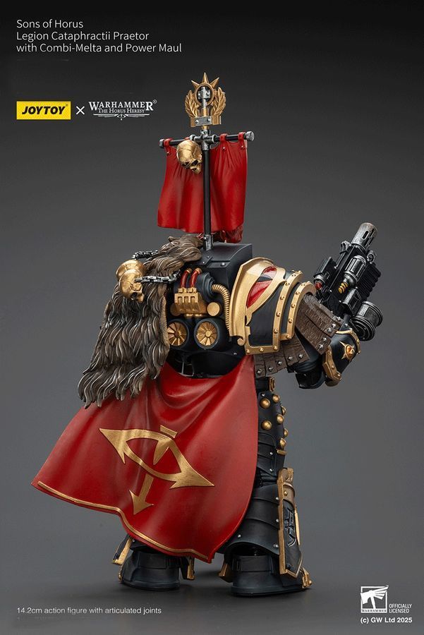 Фигурка из игры Warhammer 40k, Сыны Хоруса Претор-катафракт, JOYTOY, подвижная, 14,2 см (WHR 0205)