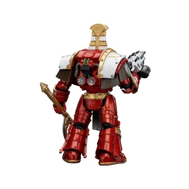 Фигурка из игры Warhammer 40k, Терминаторская клика Тысячи Сынов Сехмет с комби-болтером и силовым оружием Ачеи, JOYTOY, подвижная, 13,6 см (WHR 0100)