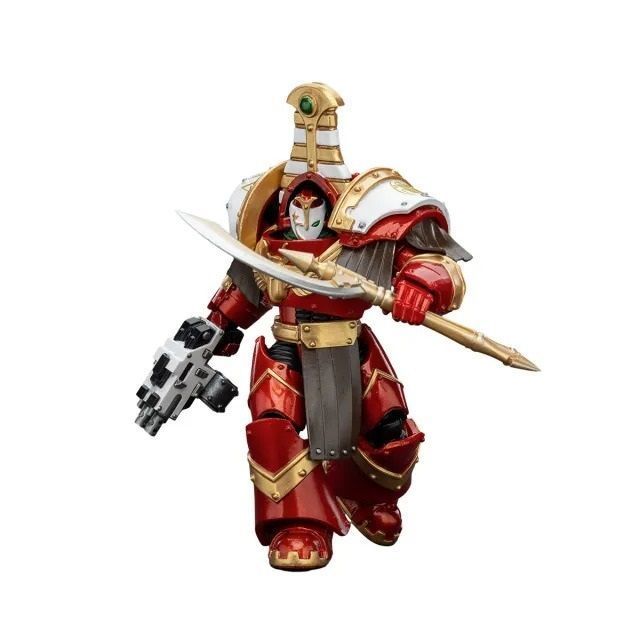 Фигурка из игры Warhammer 40k, Терминаторская клика Тысячи Сынов Сехмет с комби-болтером и силовым оружием Ачеи, JOYTOY, подвижная, 13,6 см (WHR 0100)