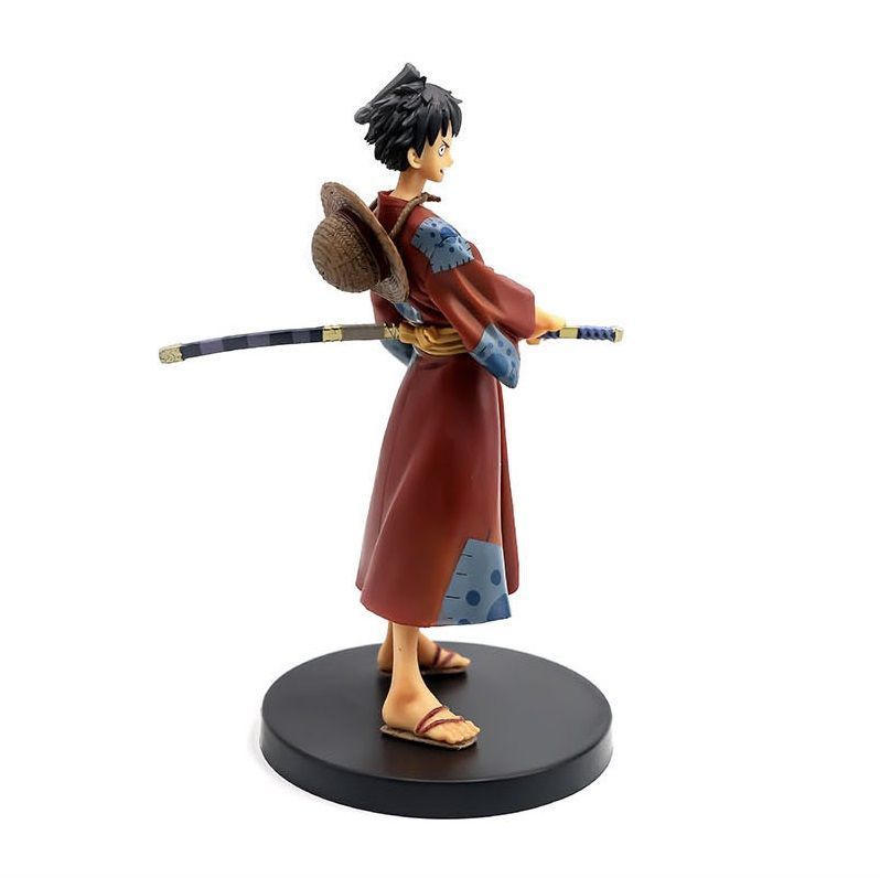 Аниме фигурка One Piece Ван Пис Luffy Мугивара Луффи в кимано, 18см (OP 0064)