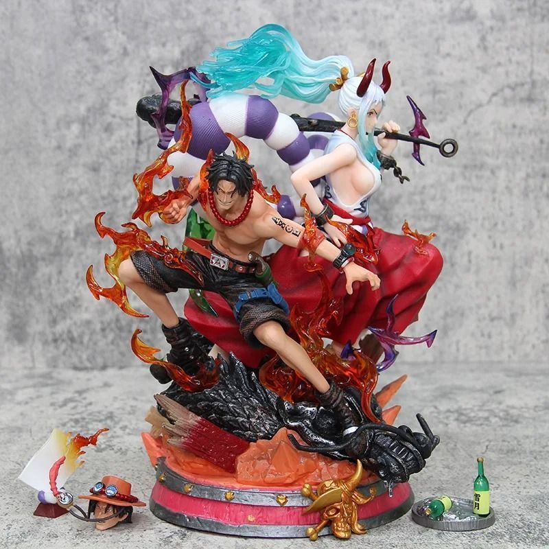 Аніме фігурка One Piece Ван Піс Yamato & Portgas D Ace, Ямато та Портгас Ді Ейс, 29 см (OP 0126)