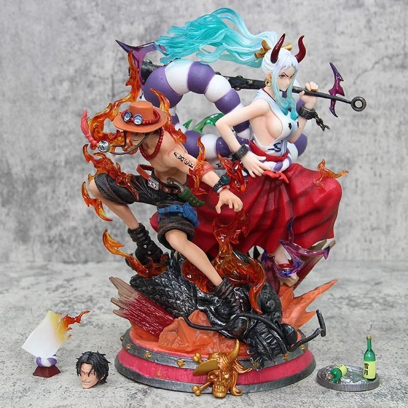 Аніме фігурка One Piece Ван Піс Yamato & Portgas D Ace, Ямато та Портгас Ді Ейс, 29 см (OP 0126)