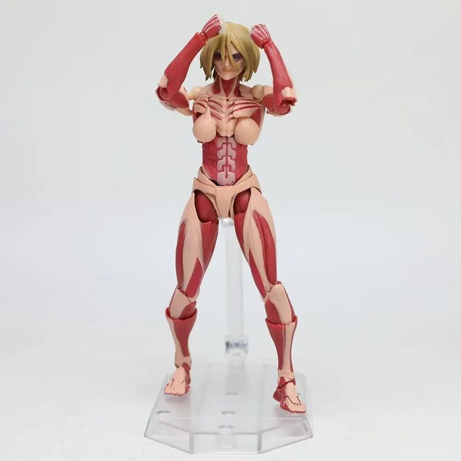 Аніме фігурка Атака титанів Attack on Titan Annie Leonhart, титан Енні Леонхарт, рухомий, 15 см (AT 0034)