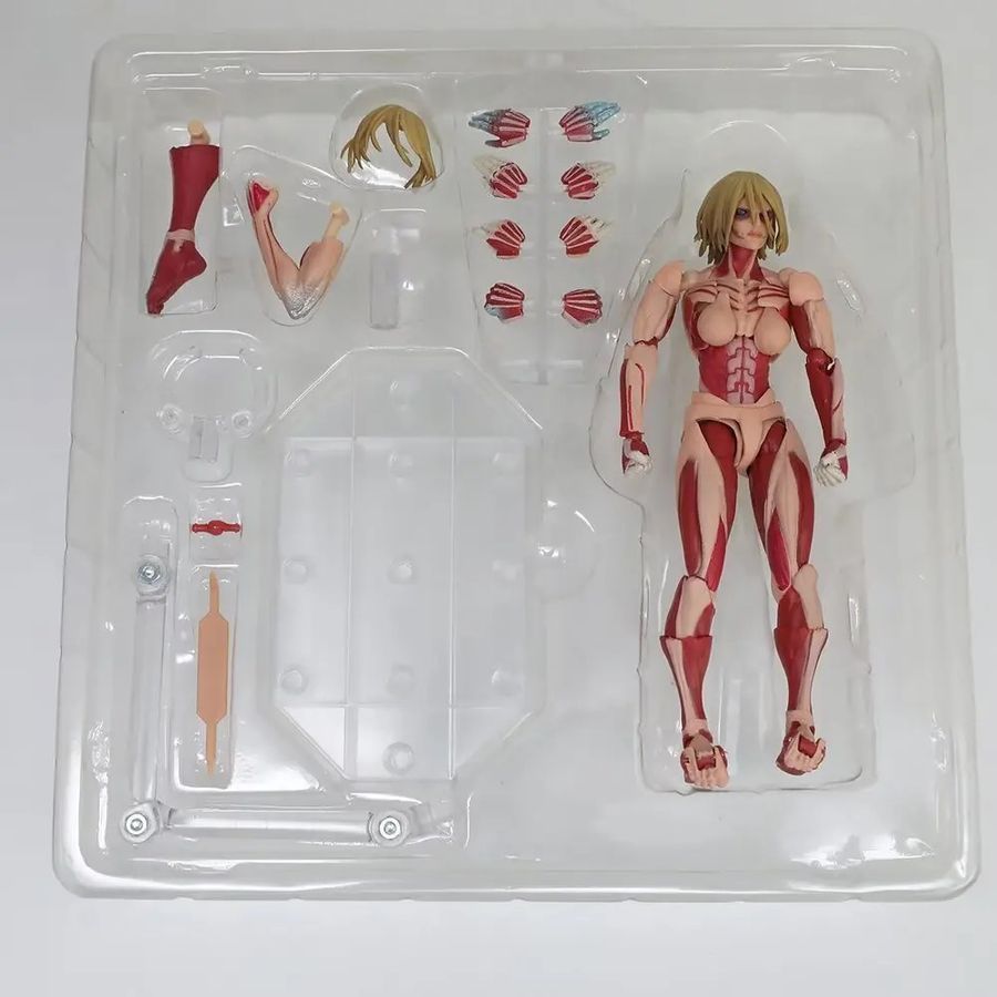 Аніме фігурка Атака титанів Attack on Titan Annie Leonhart, титан Енні Леонхарт, рухомий, 15 см (AT 0034)