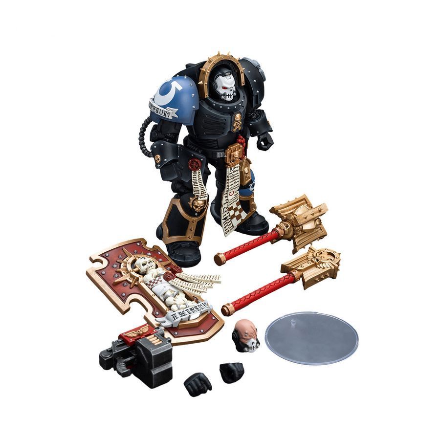 Фігурка з гри Warhammer 40k, Капелан Ультрамаринів у термінаторській броні, JOYTOY, рухома, 14,3 см (WHR 0157)