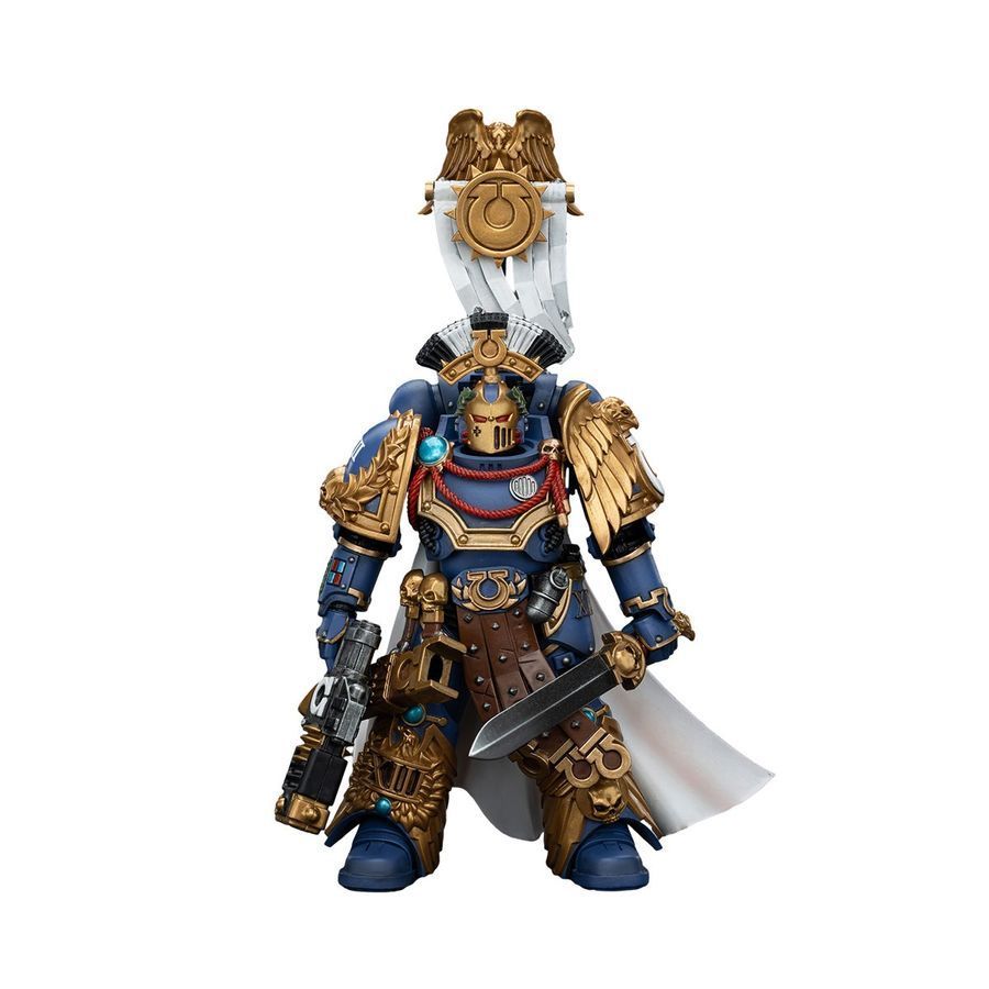 Фігурка з гри Warhammer 40k, Претор Легіону Ультрамаринів з силовим мечем і Вовкитовим Серпентом, JOYTOY, рухома, 13,6 см (WHR 0139)