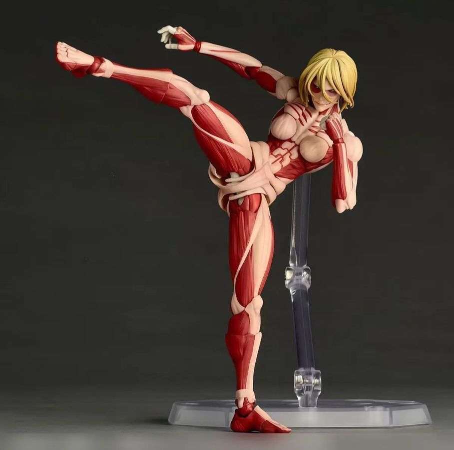 Аніме фігурка Атака титанів Attack on Titan Annie Leonhart, титан Енні Леонхарт, рухомий, 15 см (AT 0034)