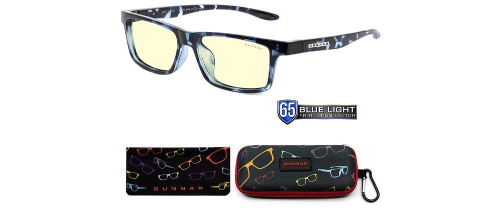 Дитячі окуляри для комп'ютера Gunnar, Cruz Kids Large (8-12), Crystal, Amber Natural, White (CRU-07601)