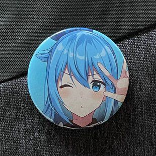 Значок аніме Богиня благословляє цей чудовий світ KonoSuba, діаметр 58 мм, (ZNKOSU 0007)