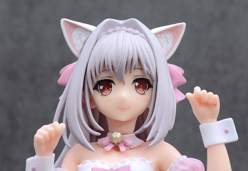 Аниме фигурка с кошачьими ушками Луна Сакуракодзи в розовом, 26 см (NEKO 0030)