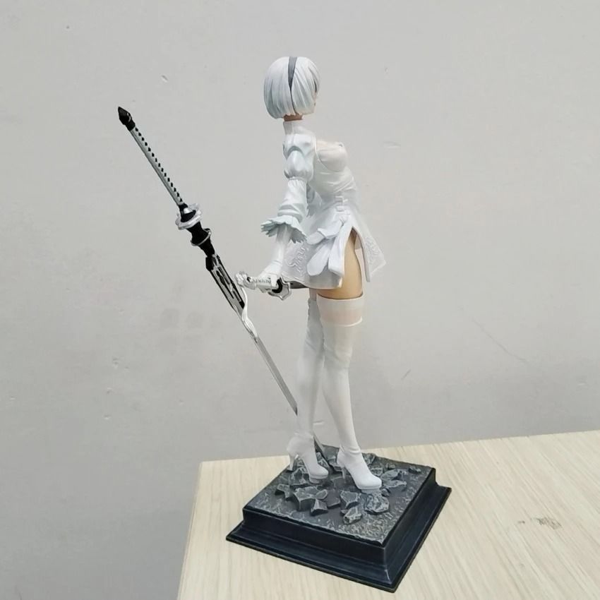 Фігурка з гри NieR Automata YoRHa No. 2 Type B, Йорха в білому, 27 см (NRA 0022)